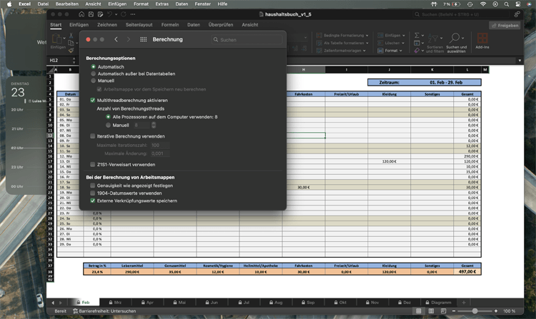 Excel Mac Calculation Settings